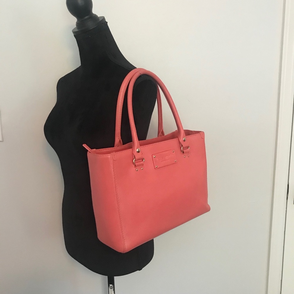 Kate Spade Quinn tarrytown coral toned handbag